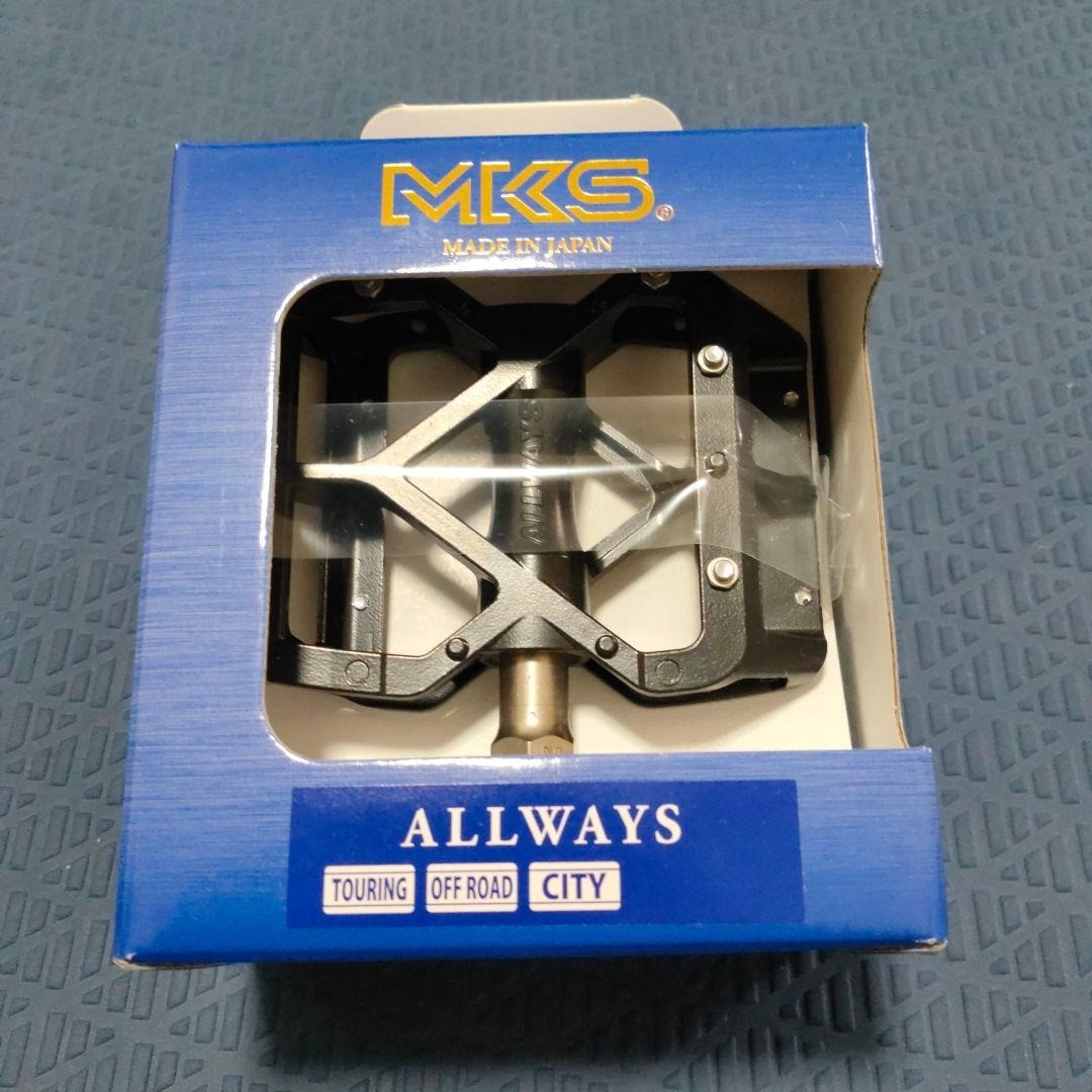 MKS(MIKASHIMA) Pedal ALLWAYS EZY SUPERIOR Left and Right Set Black NEW