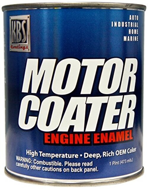 KBS Coatings 60307 Motor Coater Engine Paint – 1 Pint 32 Fl Oz (Pack of 1) White
