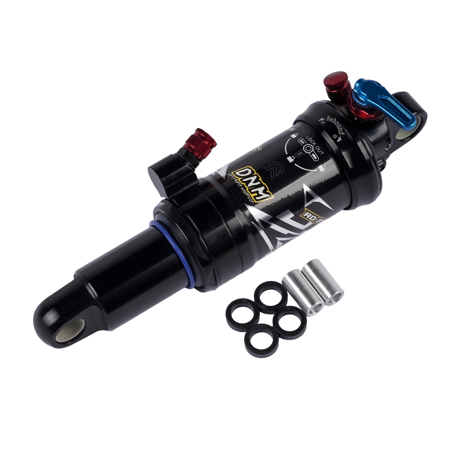 Mountain Bike Bicycle Air Suspension Rear Shock 165/190/200mm w/ 3-Step Lockout