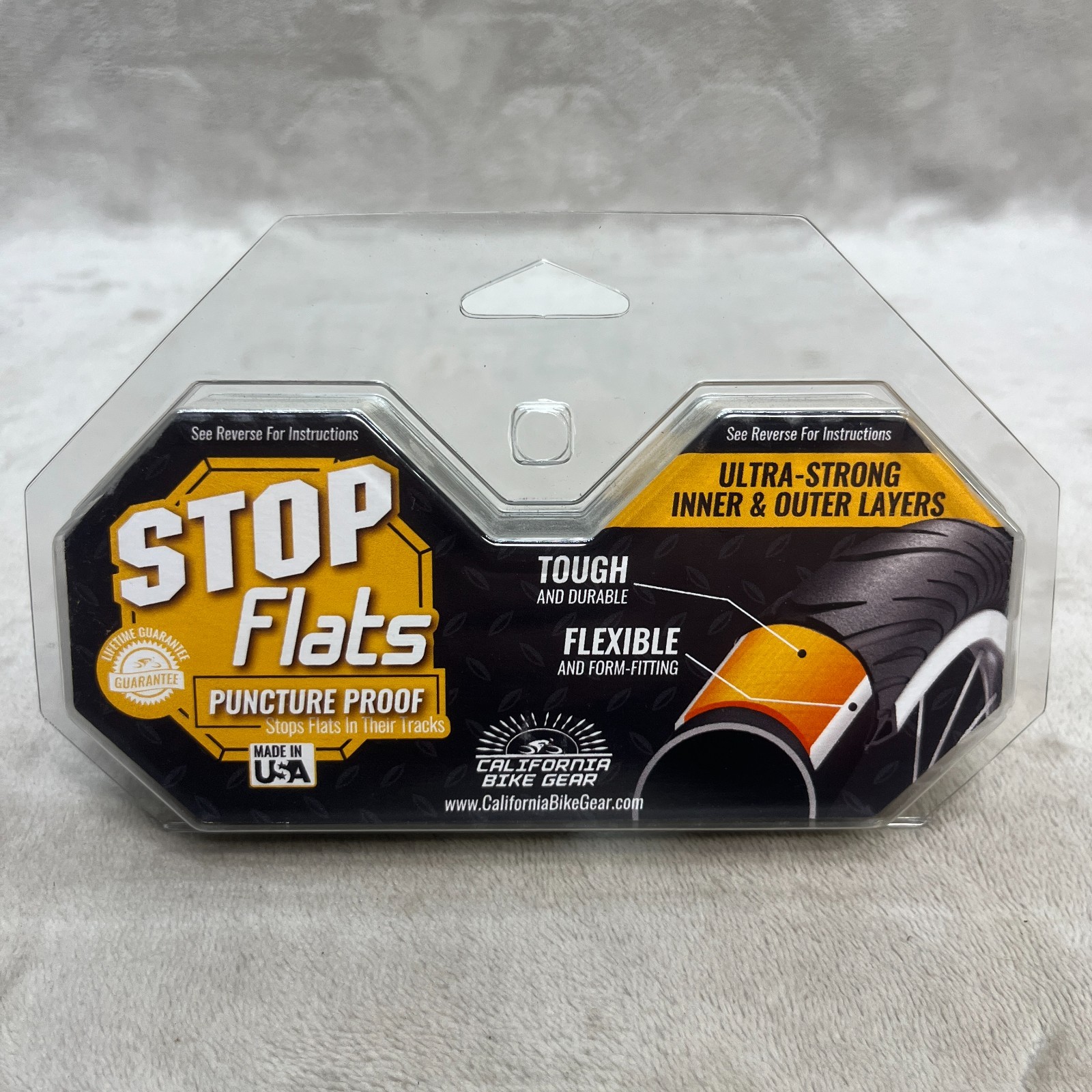 Stop Flats Bicycle Tire Tube Liners 26″ x 2.0″ – 2.125″ Brown Puncture Proof