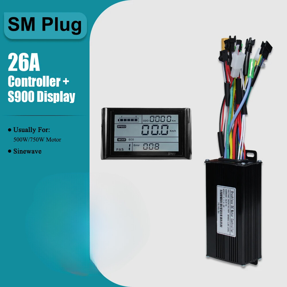 E-bike Three-Mode Sine Wave 36V 48V 17A 26A 30A 40A Controller with LCD Display