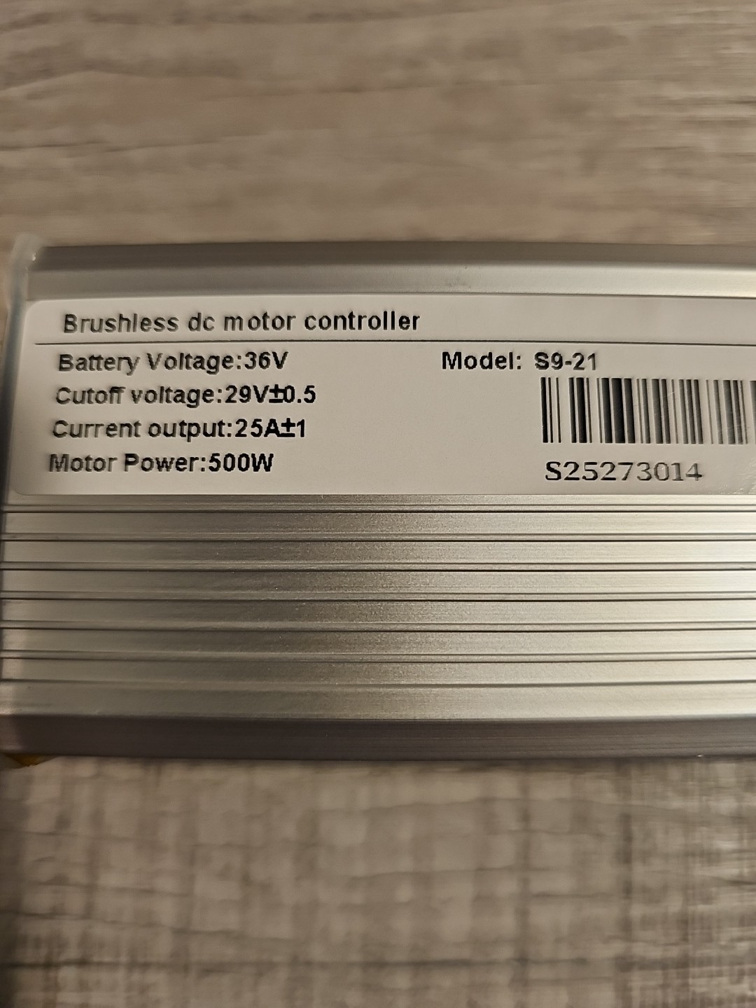 Kunray S9-21 S9-25 36V 48V 500W Brushless DC Controller for Electric Bicycle