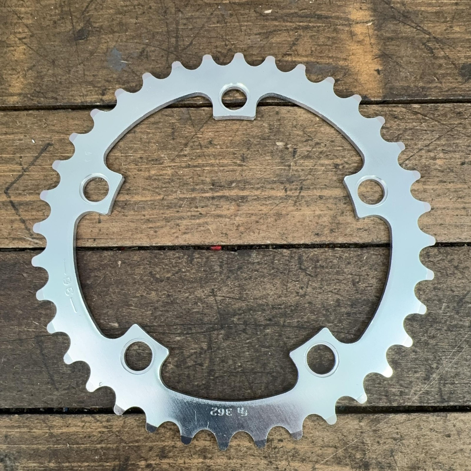 Vintage SR 36T Chainring NOS 110 BCD 5-Arm Silver MTB Bike 36 Tooth NOS