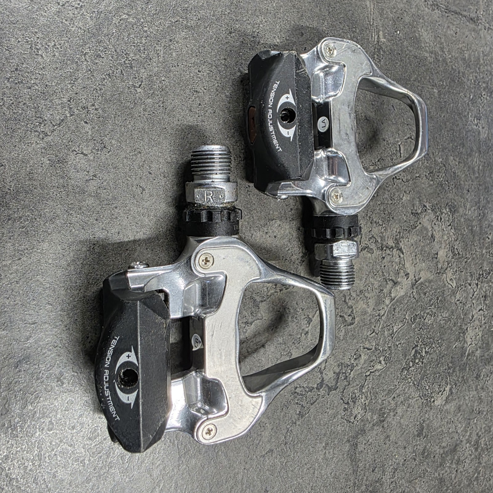 Shimano PD-5700 Clipless Pedals 105 Road Polished Silver Chrome
