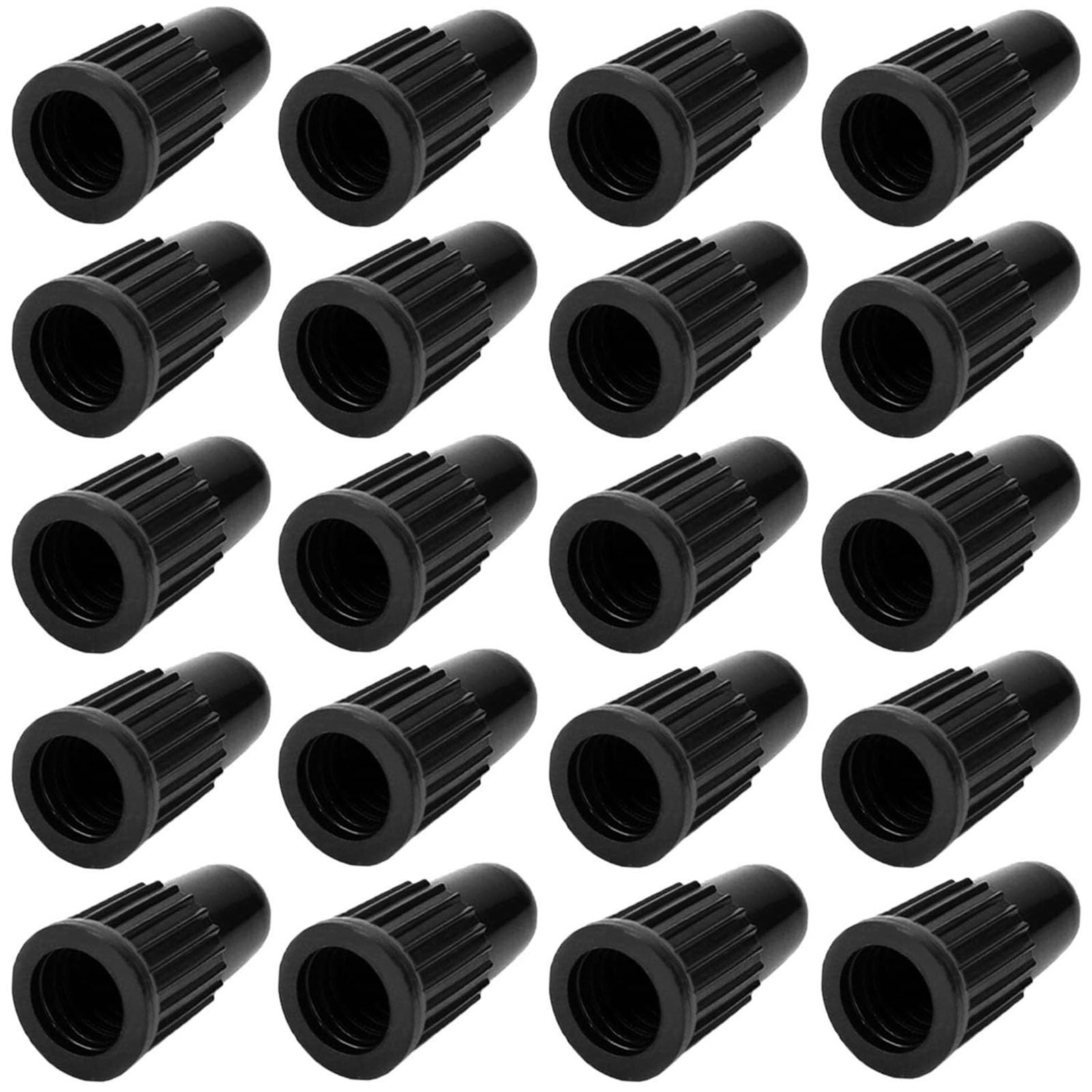 Black Plastic Presta Valve Caps Bike Valve Stem Caps