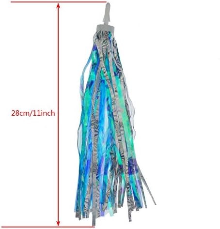 2 Pairs Bicycle Tassel Ribbon Bike Handlebar Scooter Streamers