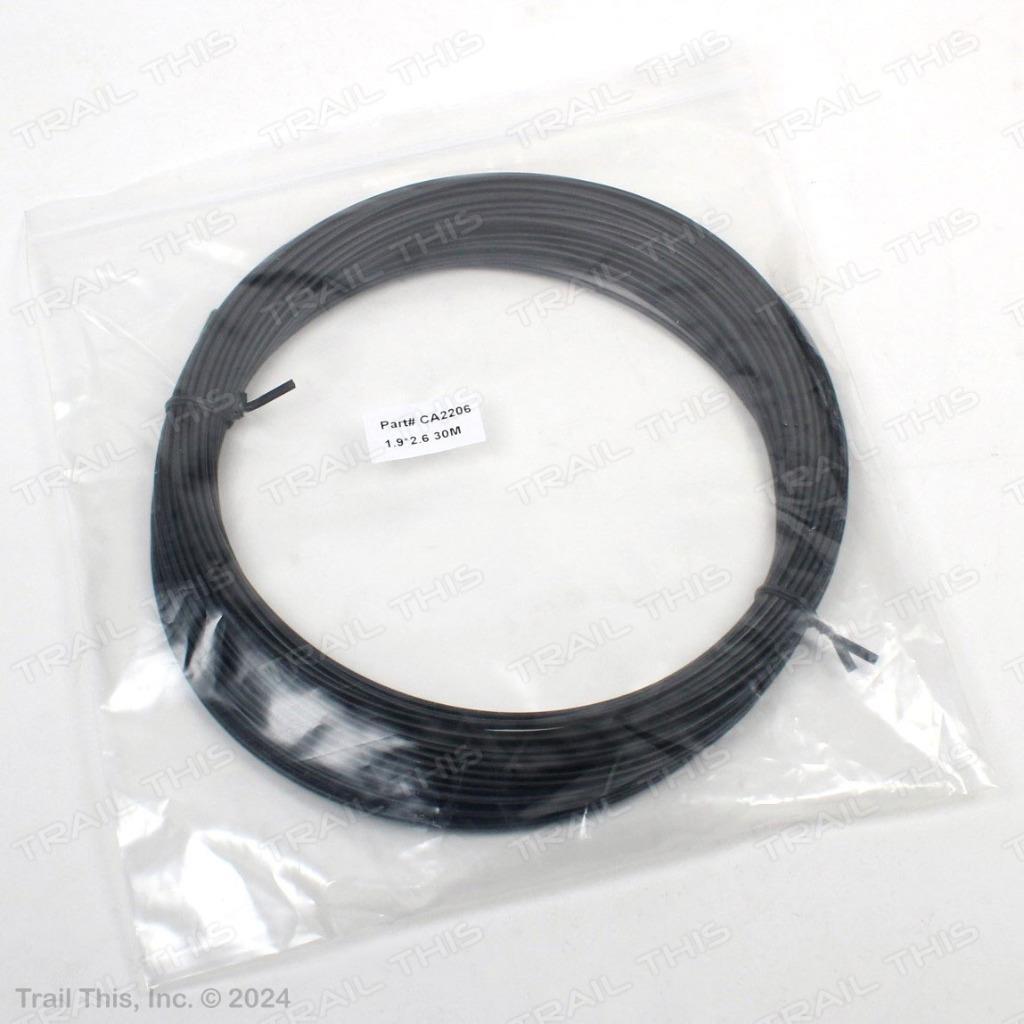 Jagwire Bicycle Cable Housing Liner, 30m Roll, Fits up to 1.8mm Cables – Black