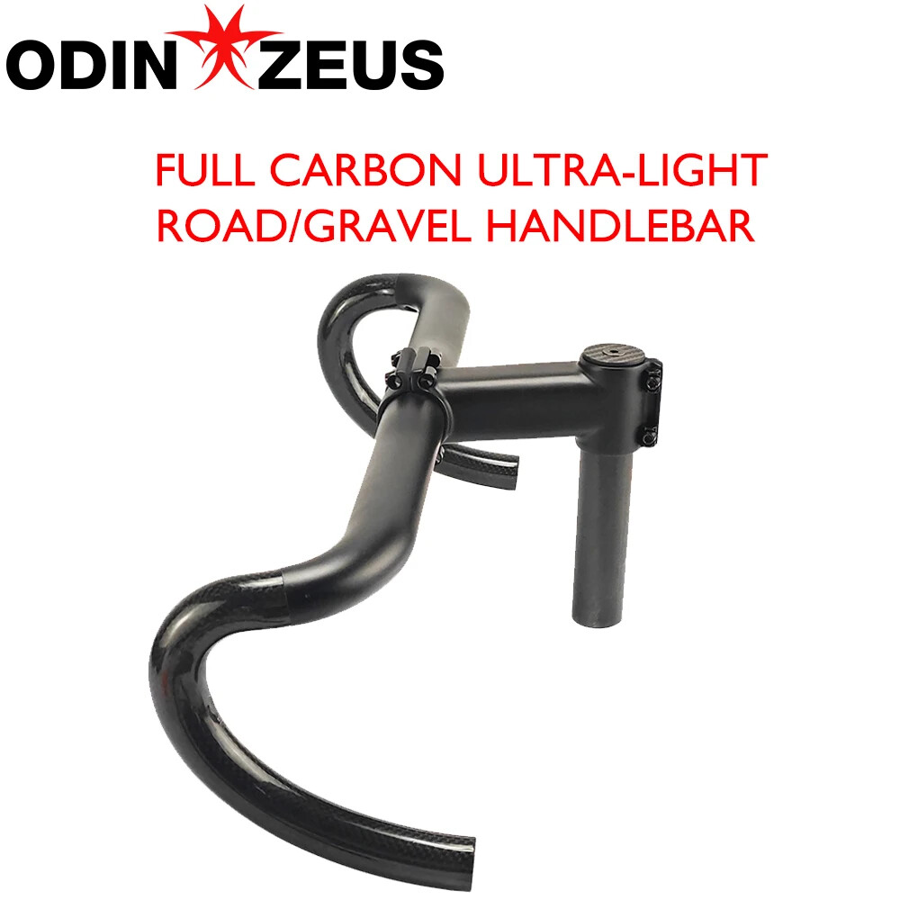 Carbon Fiber Internal Routing Road Gravel XC Bike Handlebars 380/400/420/440mm