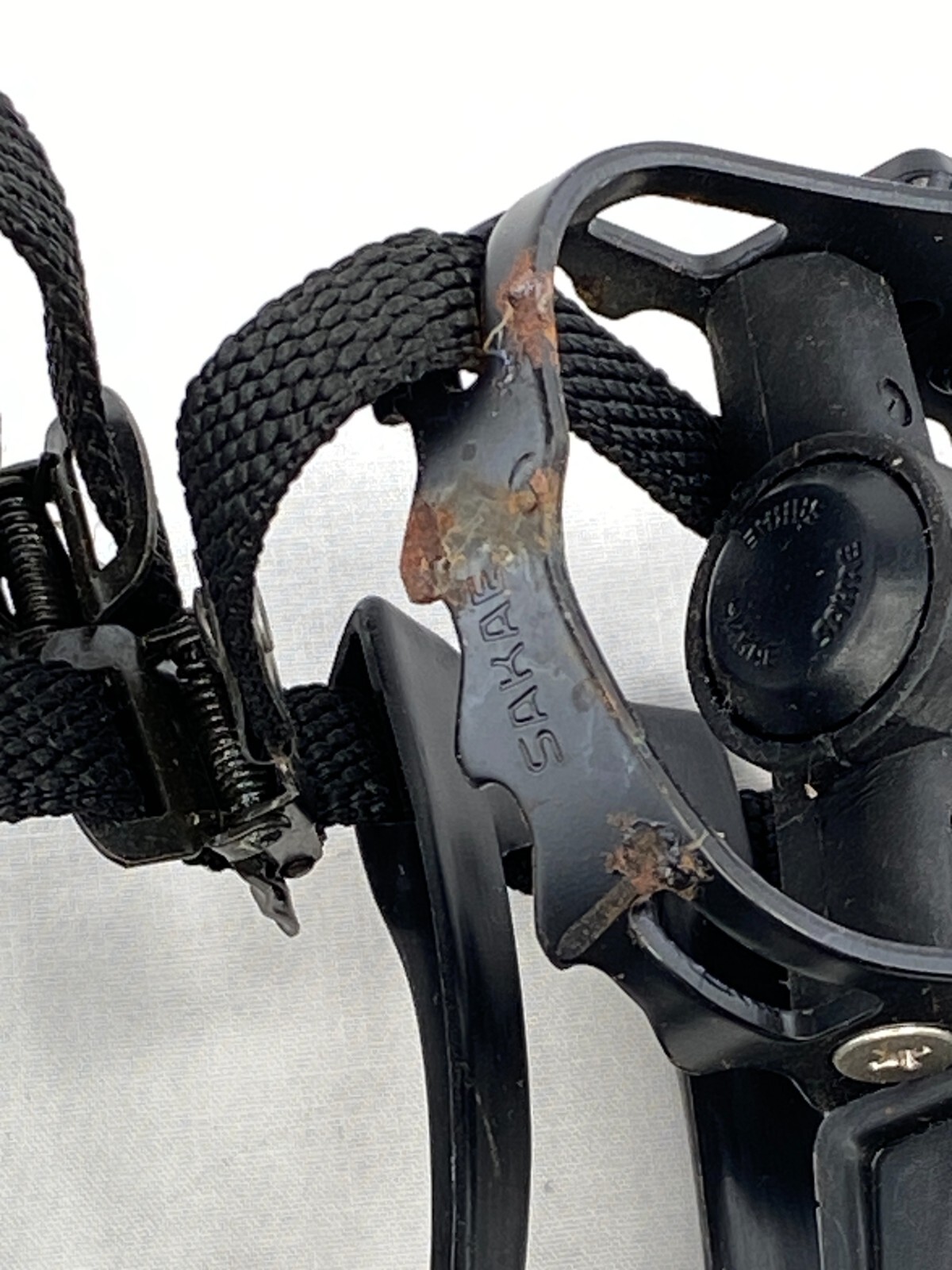 Sakae Pedals w/ Christophe 43 Toe Clips Metal Plastic Bicycle Parts **NOTE** B55