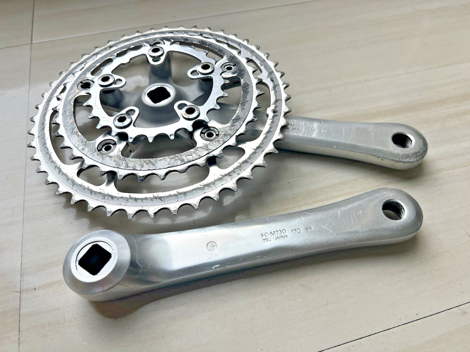 Shimano Deore XT FC-M730 Crankset 170mm Triple 3x MTB