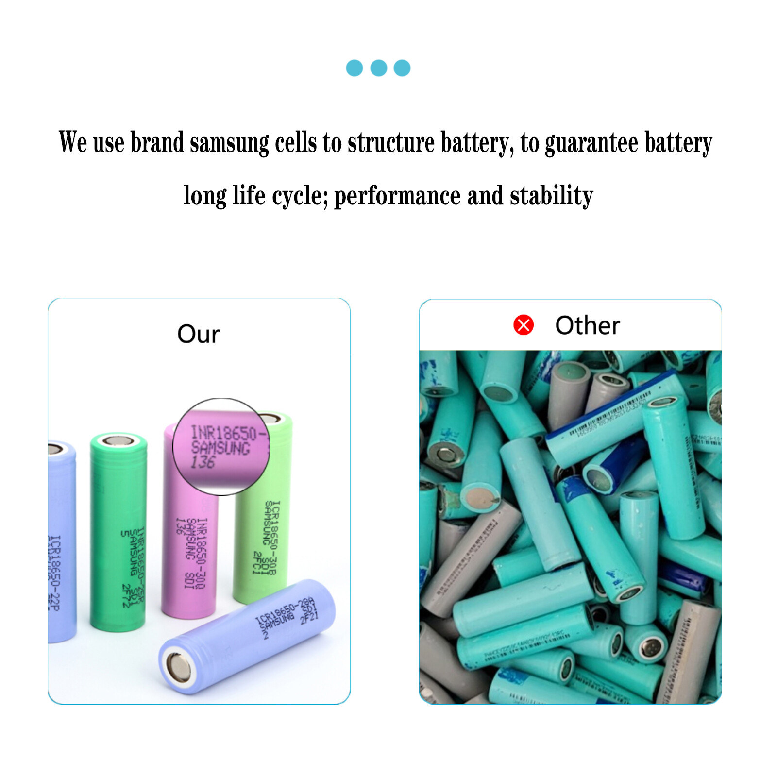 48V Electric Bike Lithium Battery Pack 20Ah 30Ah for Tricycle E-bike Scooter MTB