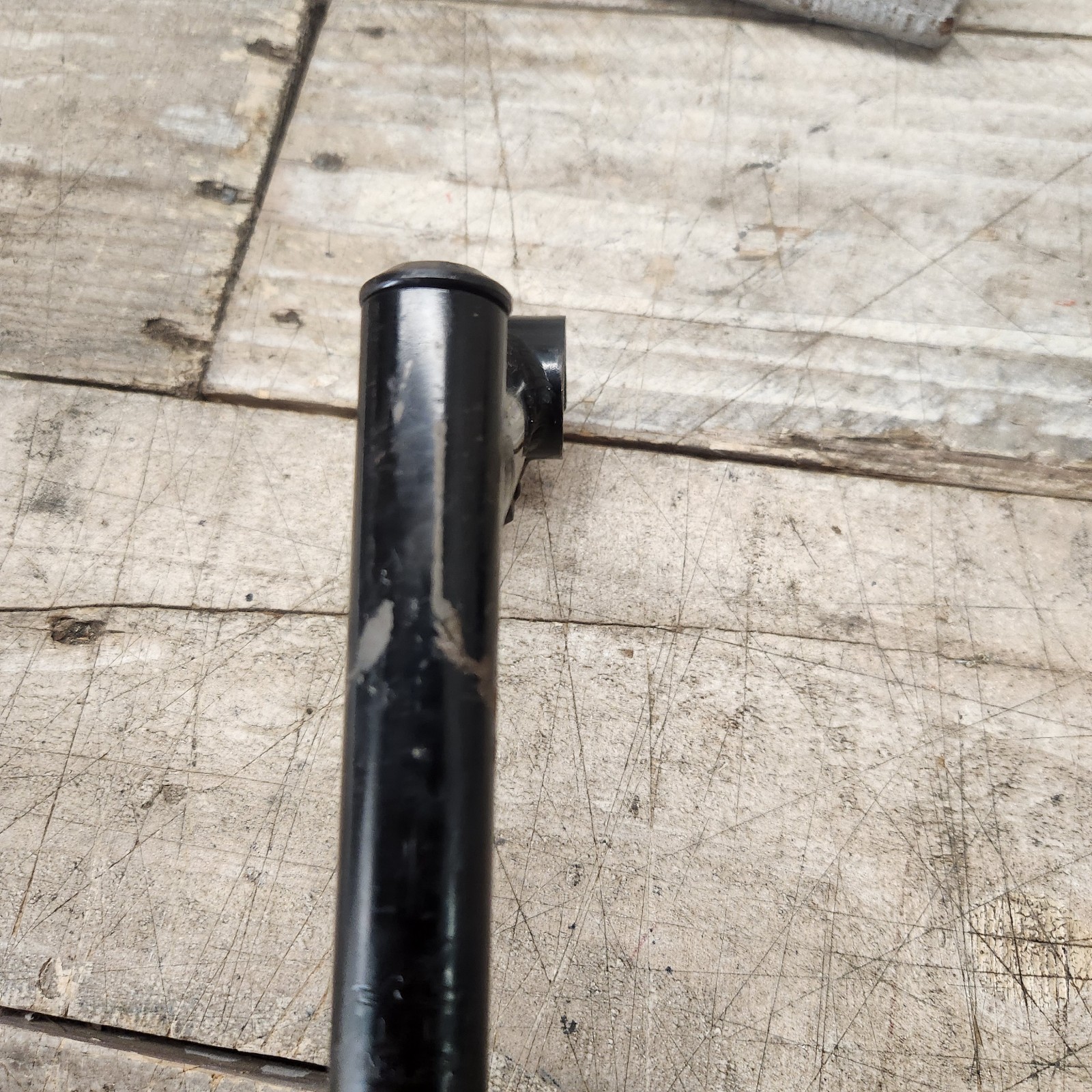 1990s Black Steel Bicycle Quill Stem 21.1mm Quill 25.4mm Clamp 80mm Reach