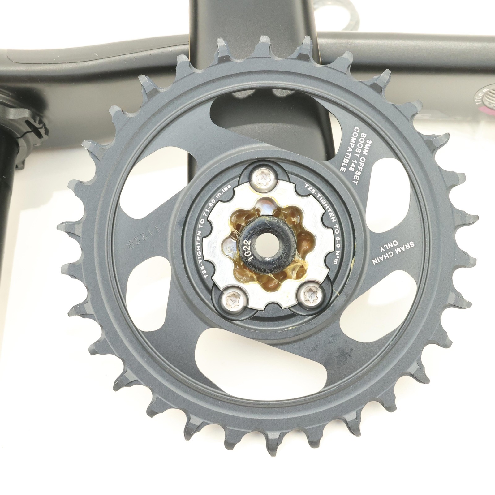 SRAM XX1 Eagle Carbon Crankset, DUB Wide, 175mm, 30T, Boost, 12-Speed, 55mm CL