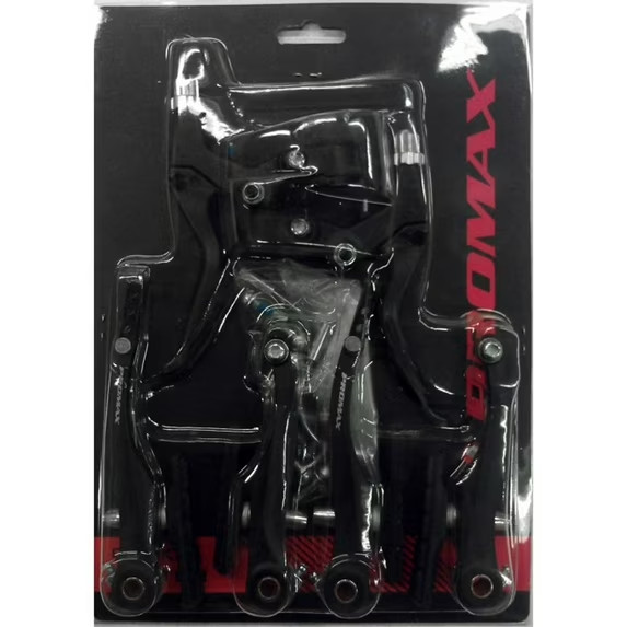 Promax Complete V-Brake Set, Levers, Calipers, Pads and Hardware, Black