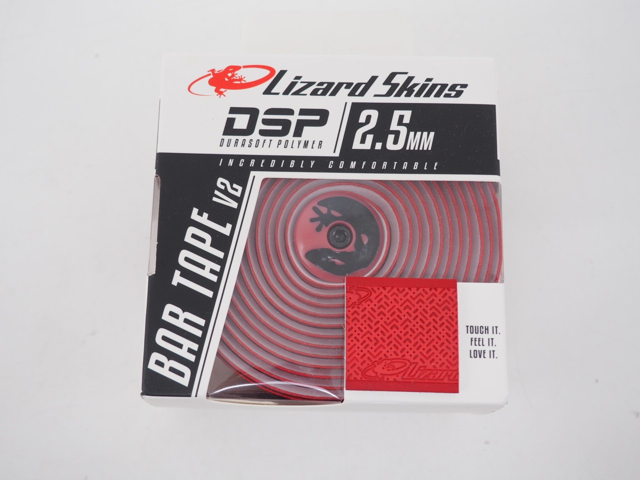 New! Lizard Skins Red DSP 2.5mm Road Bike Handlebar Tape 82in 208cm