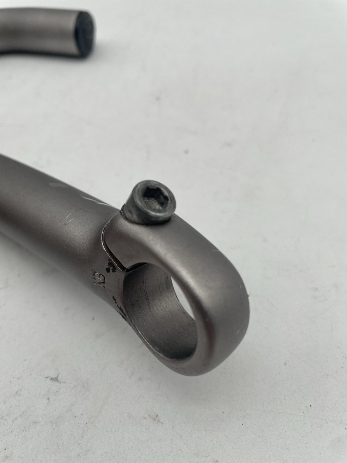 90s Era Ritchey Logic Expert Bar Ends Forged Alloy Clamp Long Bend Silver