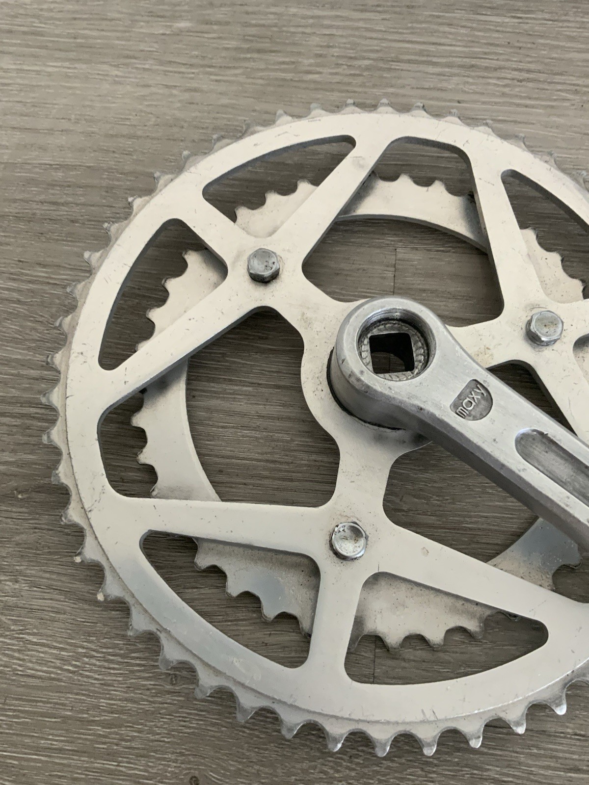 SUGINO MAXY CRANK SPIDER WITH RINGS 171 MM DOUBLE 5,6,7 SPEED SQUARE TAPER 9/16