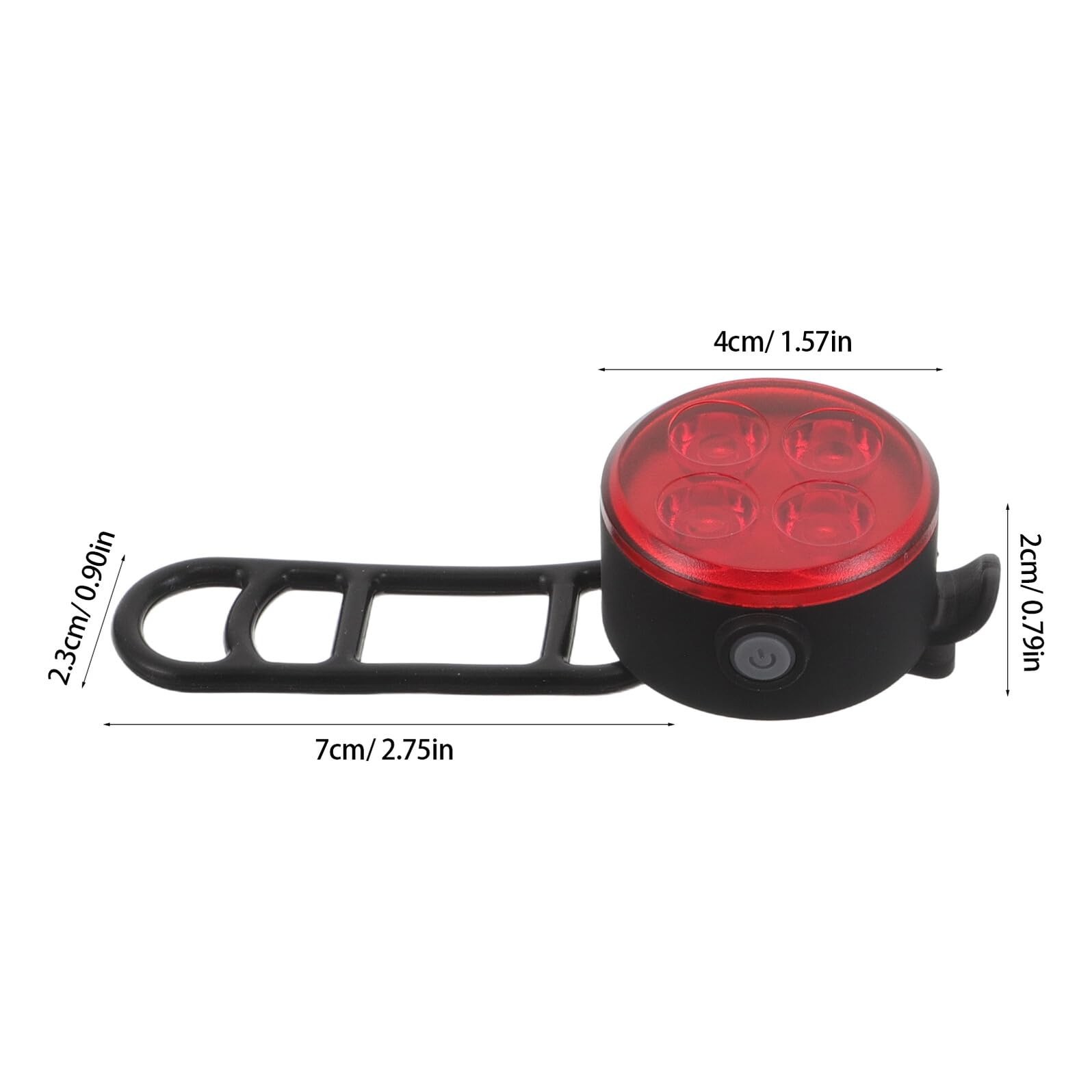 For Low Visibility Conditions Rechargeable Bike Light Set Compact Portable Size