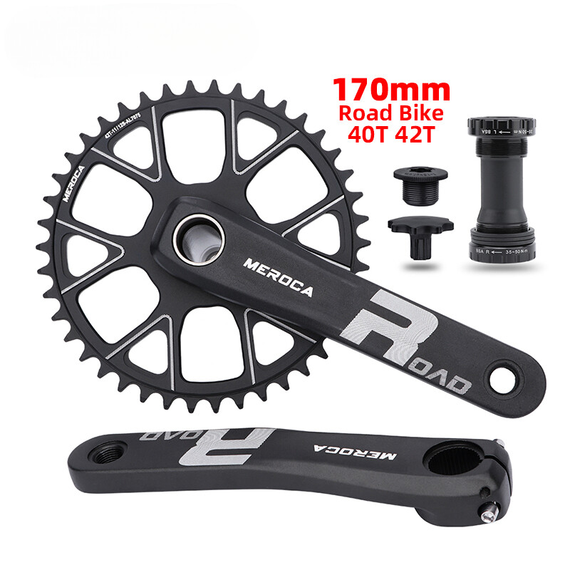 Road Crank 170mm Arm 40T/42T Sprocket Road Bicycle Crankset 9S 10S 11S 12S
