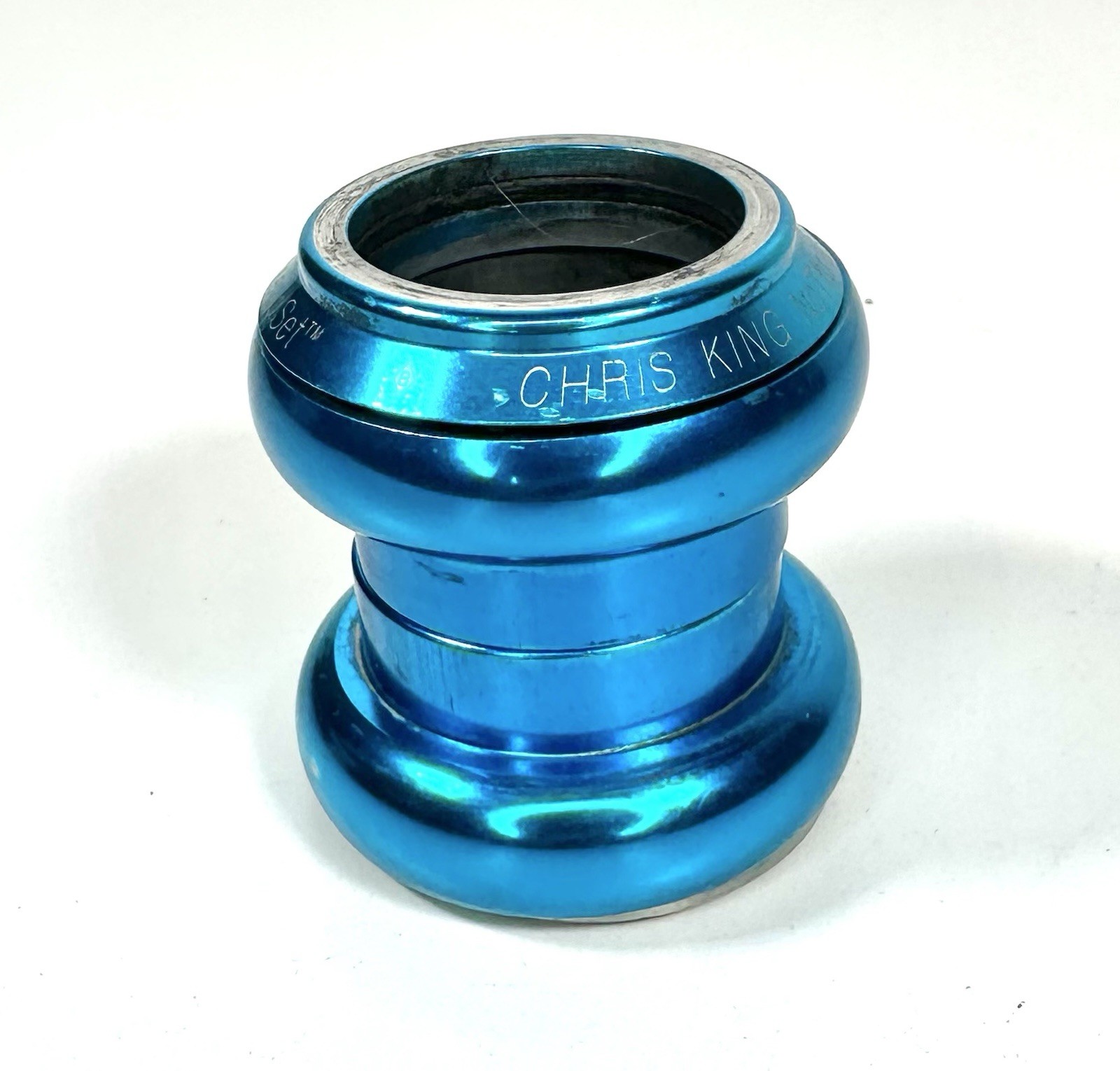 Vintage Chris King 1 1/8 Headset No Logo Blue Turquoise