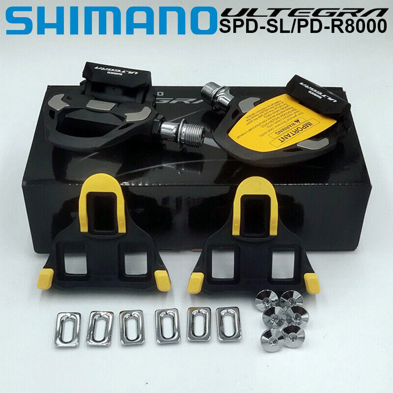 Shimano Ultegra PD-R8000 SPD-SL Carbon Pedal 9/16″ Road Bike Cycling SH11 Cleat