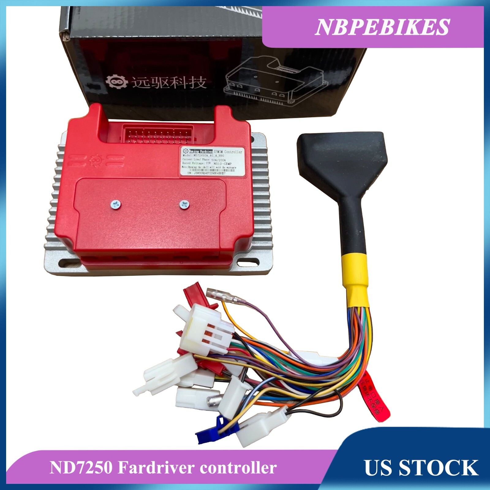Fardriver ND7235 72V 35A/160A Programmable controller with bluetooth adapter