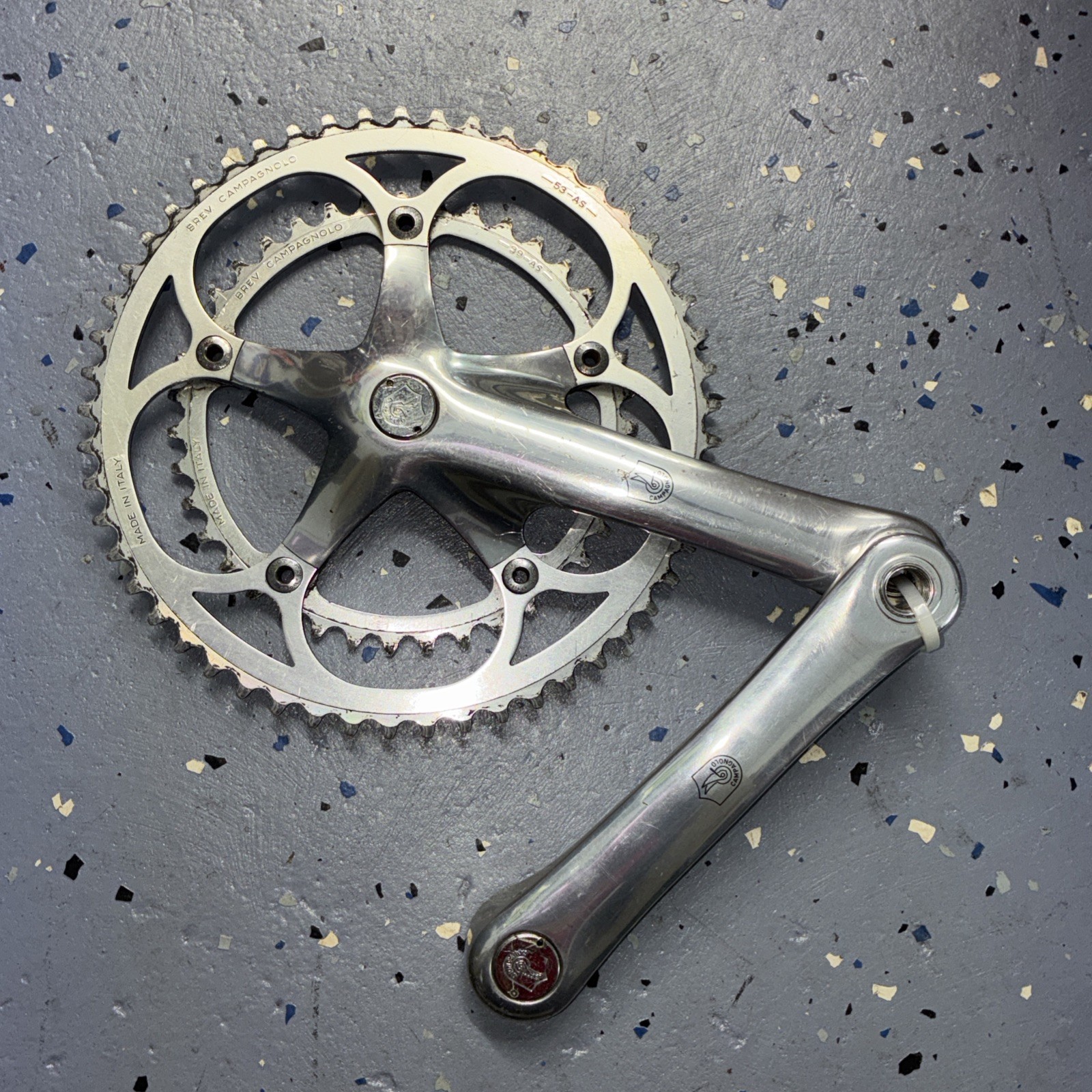 CAMPAGNOLO C-RECORD CRANKSET DOUBLE 53-39 TOOTH 170 MM ARMS