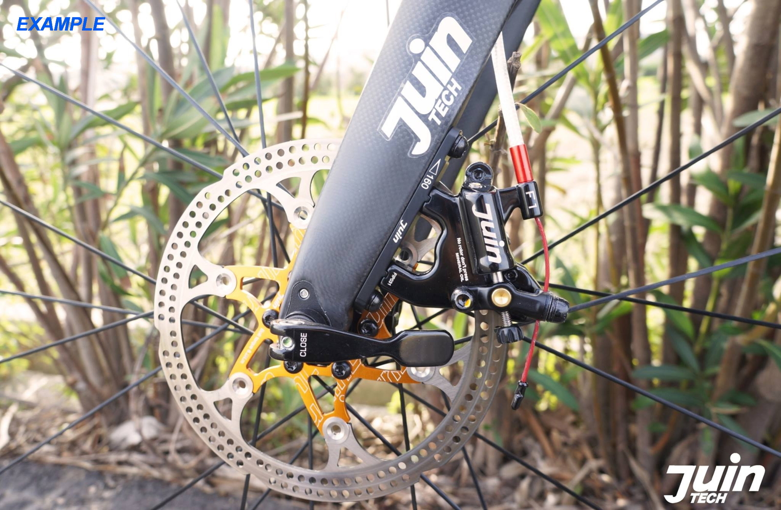 Juin Tech F1 Cyclocross Gravel eBike Bicycle Hydraulic Disc Brake Calipers Black