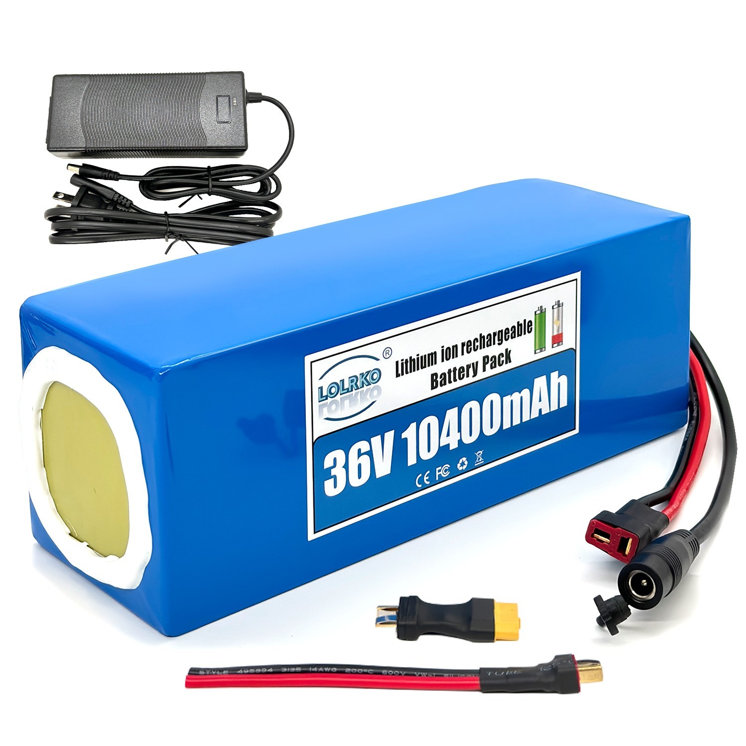 36V 10AH Battery for 200W-700W Ebike Electric Bicycle Bike Scooter 30A BMS