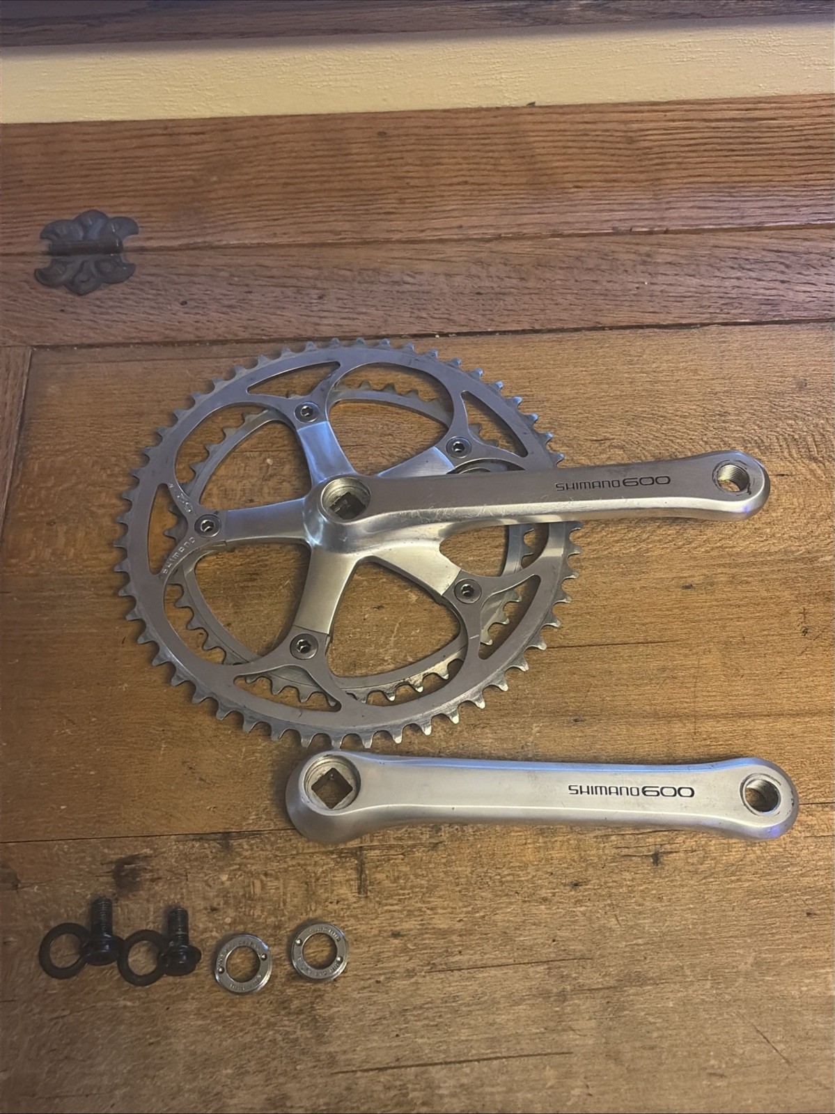 Vintage Shimano 600 Crank Set FC-6207 170 mm 130 BCD 52/42 T 70s 80s Road Bike