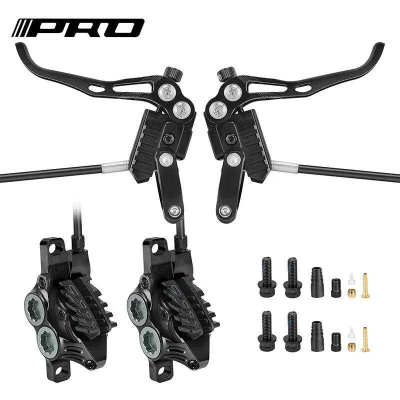 MTB 4 Piston Hydraulic Disc Brake 800mm/1550mm Internal Routing Split Oil Brake