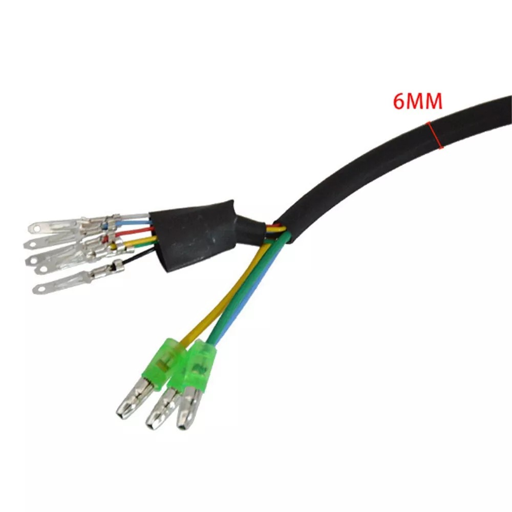 2PCS E-bike Motor Extension Cable 9 Pin Male For Front Rear Wheel Hub Motors