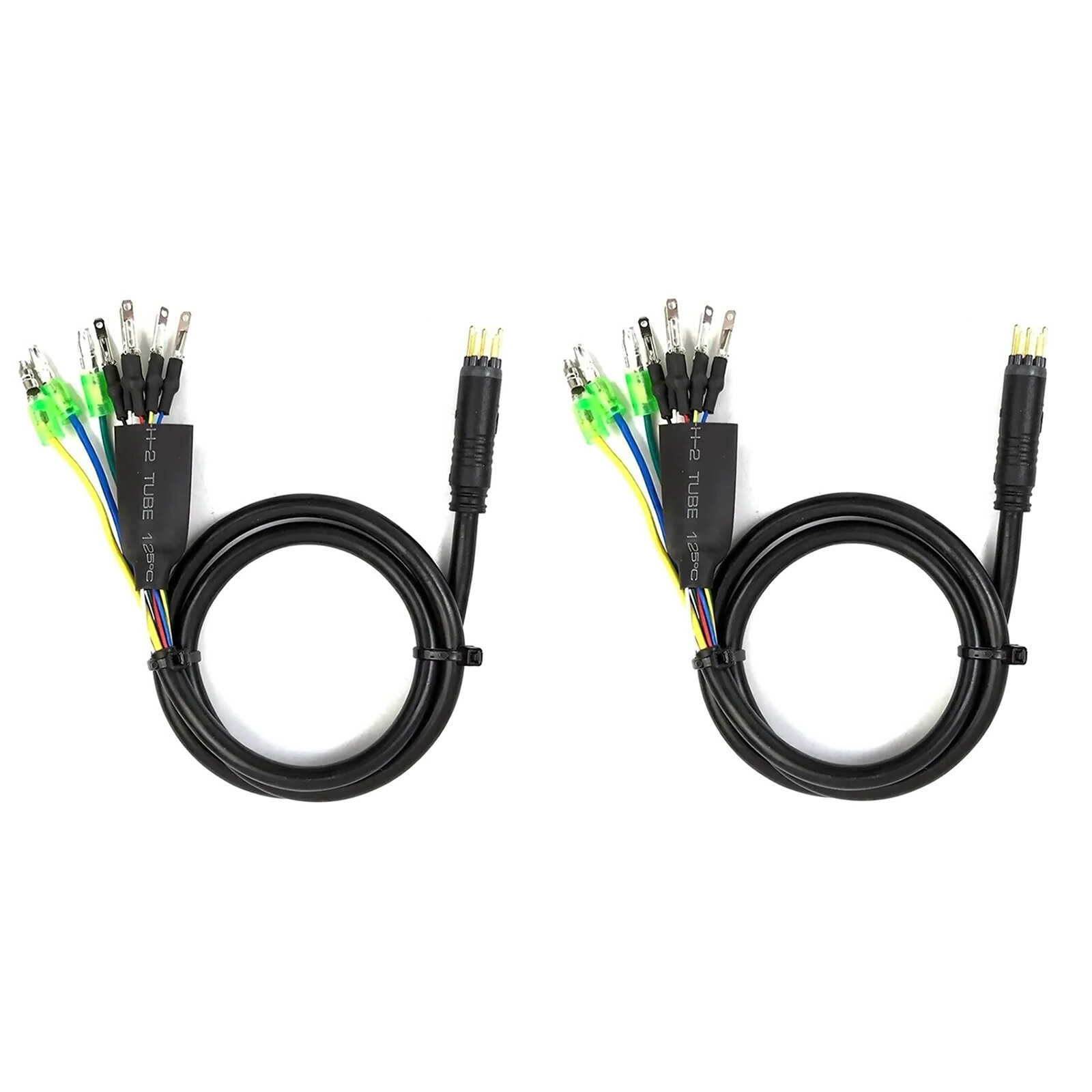 2PCS E-bike Motor Extension Cable 9 Pin Male For Front Rear Wheel Hub Motors