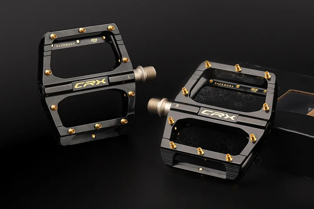 RACEWORK Aluminum Alloy Flat Bike Pedals Sealed Bearings Wide Platform MTB BMX