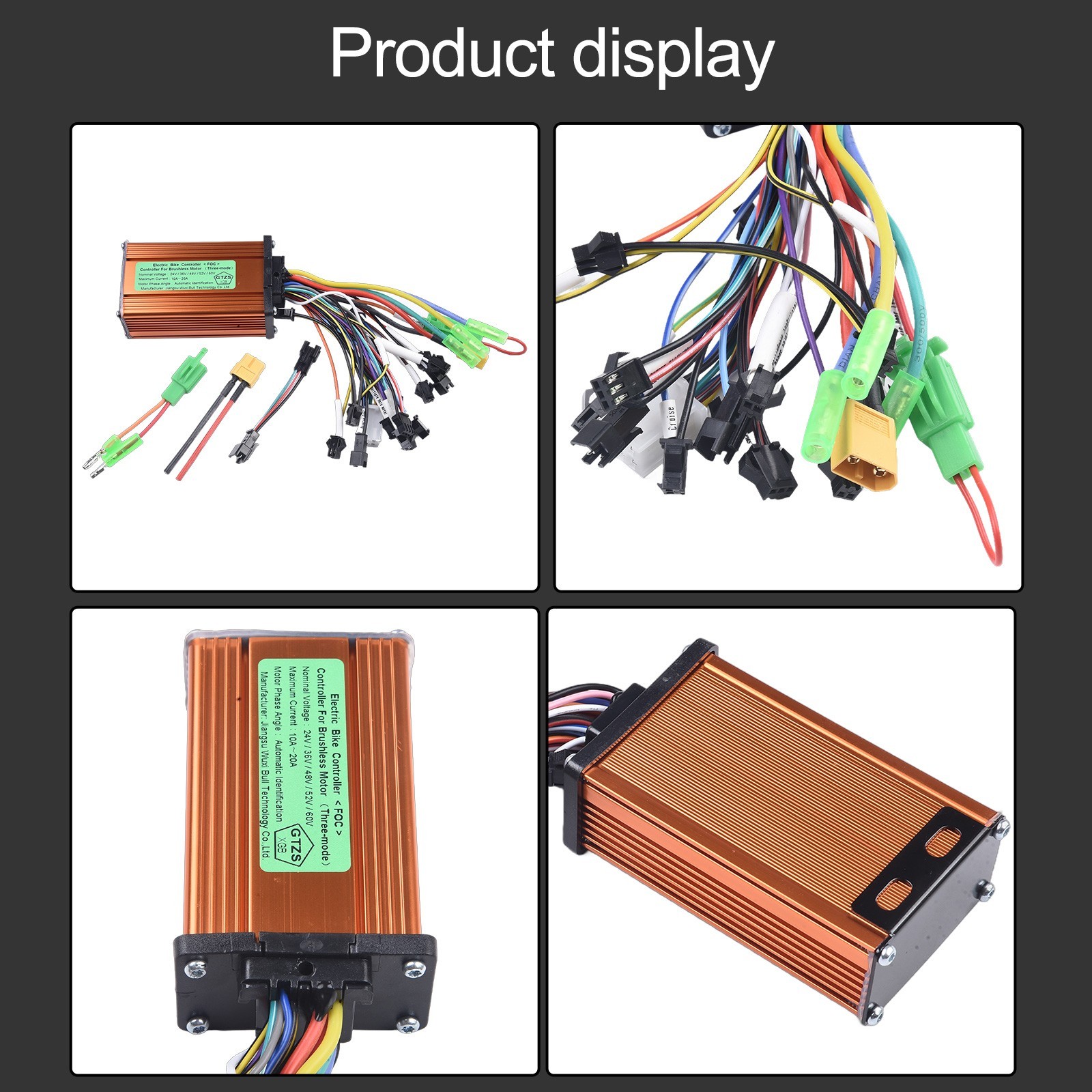 10A-20A Controller 350W 36/48/52V Accessories Brushless Controller E-Bike