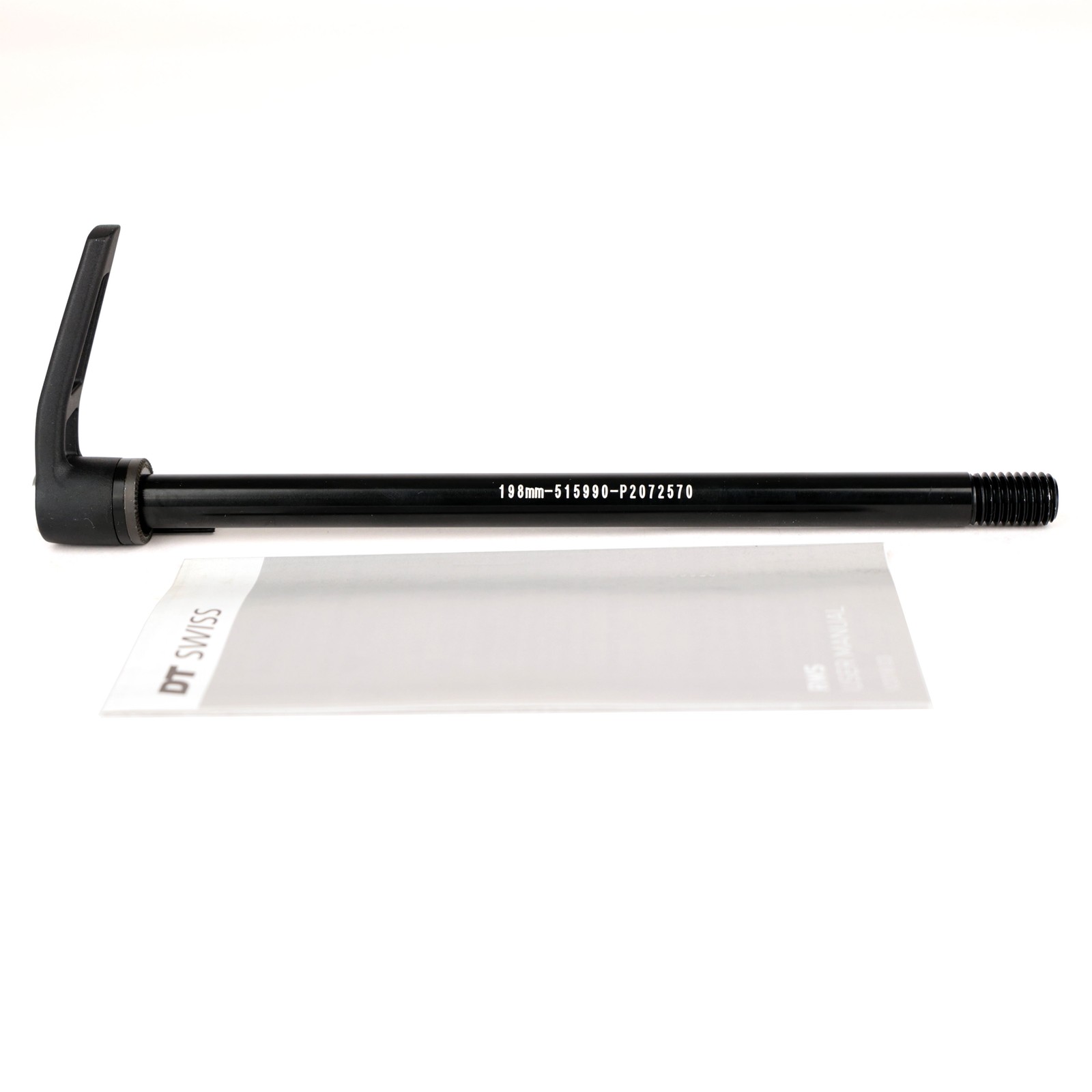 DT Swiss RWS MTB Thru Axle, M12 x 1.75mm Thread Pitch, 198mm Length, 515990, Alu