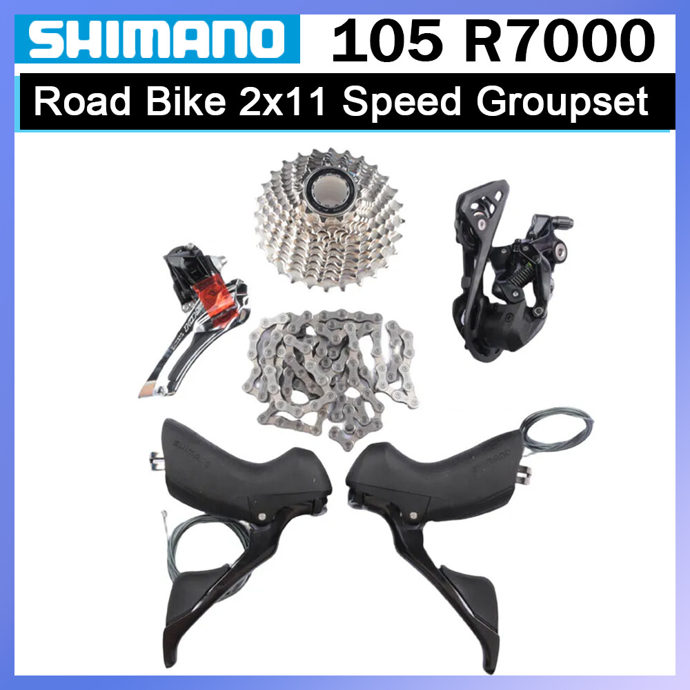 Shimano 105 R7000 Groupset 2×11 Speed Road Bike Shifters Cassette Derailleur Set