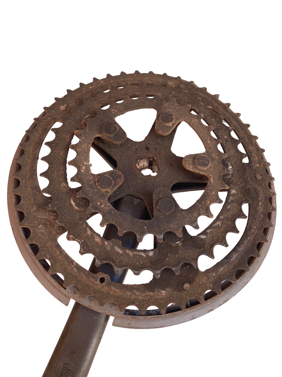 Shimano 200GS Vintage Kurbelsatz 3-fach Hung Kuang Pedale 170mm FC-M200 Schwarz