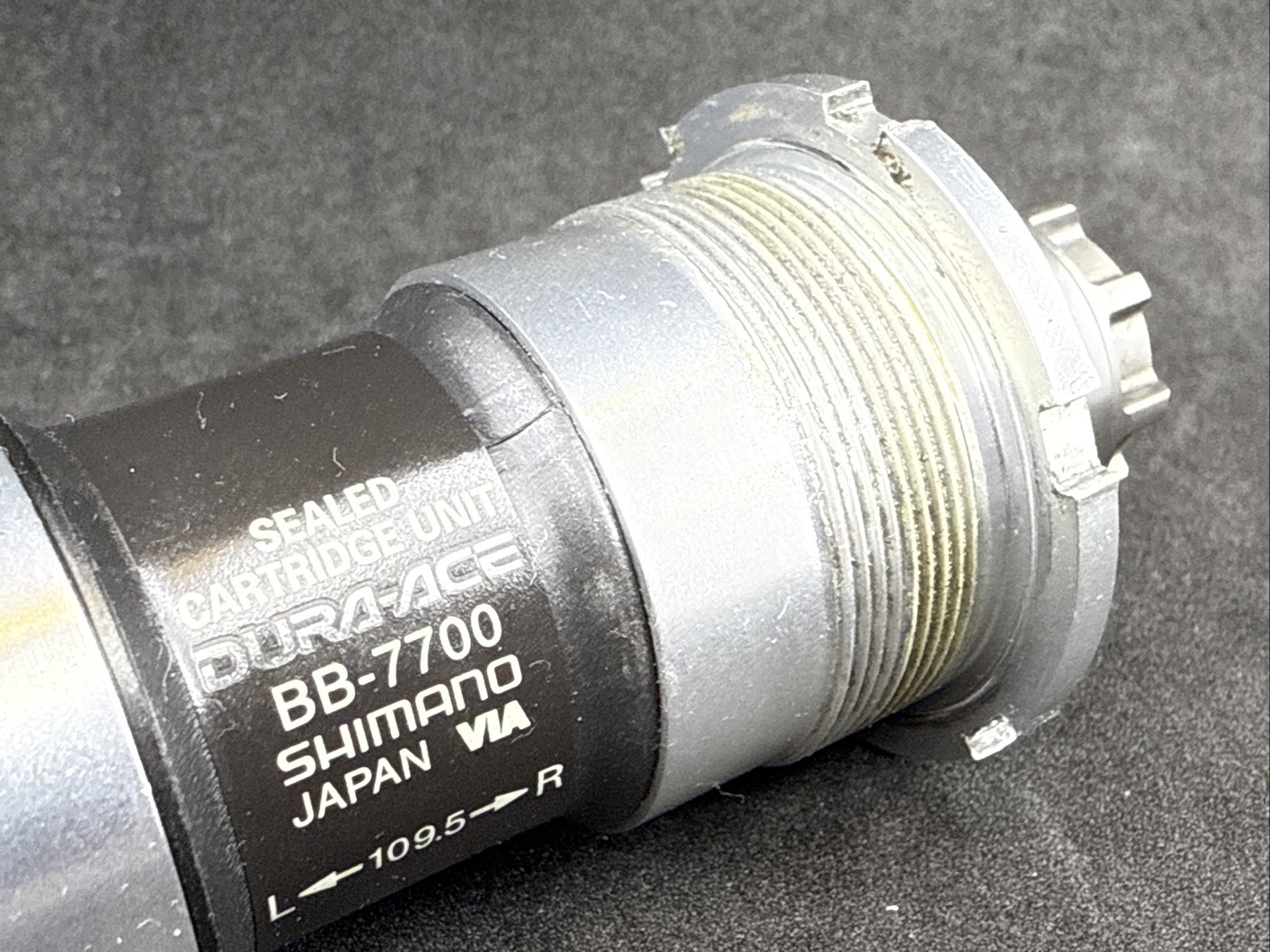 Shimano Dura-Ace BB-7700 109.5mm Spindle Double English BSA Bottom Bracket 9spd