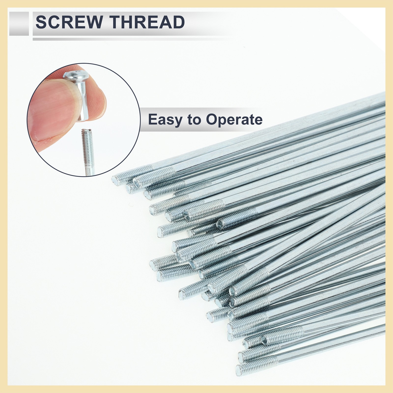 1Set 12G 245mm Length Bicycle Spokes Nipple Carbon Steel Galvanized Universal