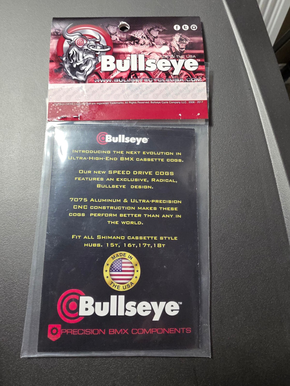 BULLSEYE SPEED DRIVE 7075 16 Tooth COG-SHIMANO COMPATIBLE