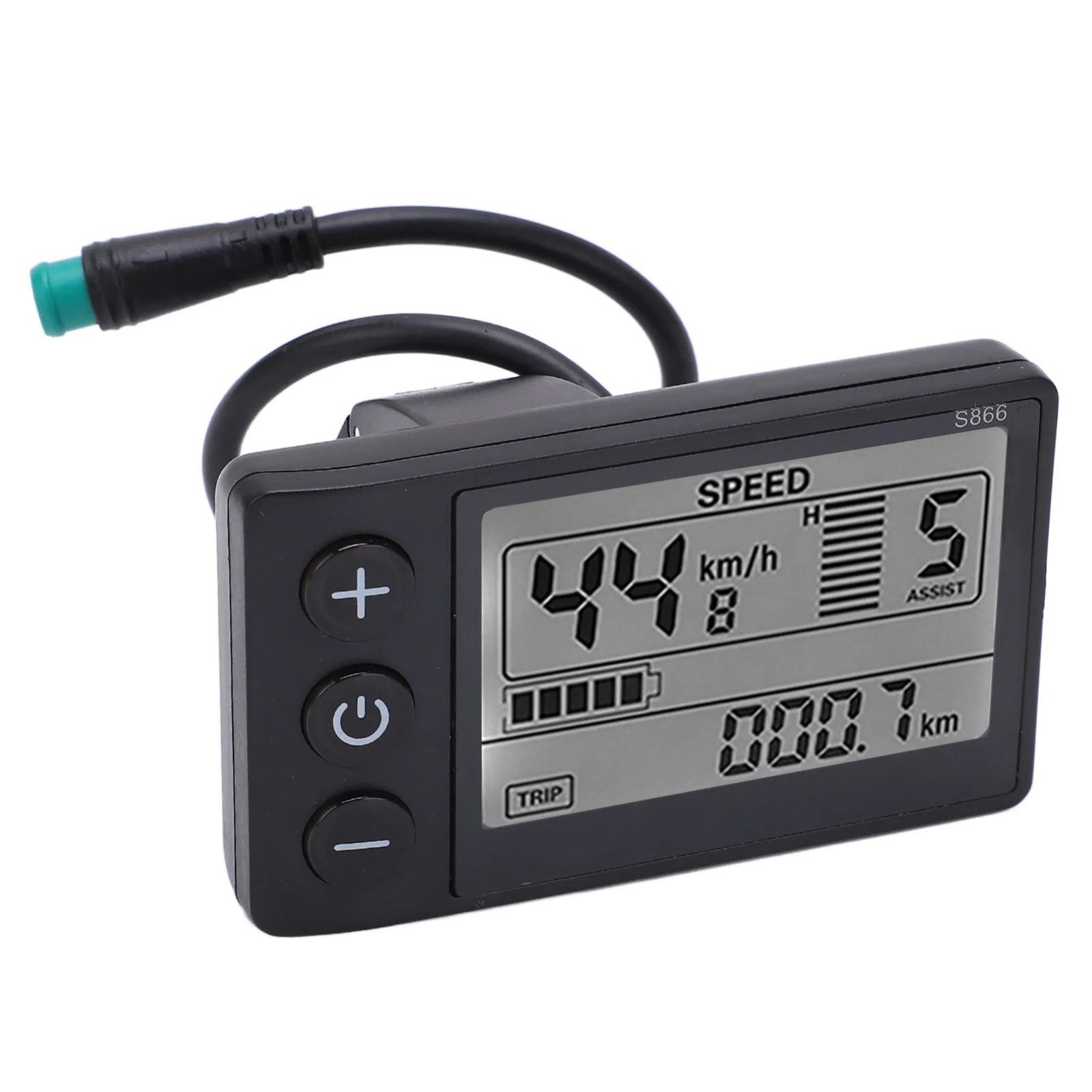 For E-bike Lcd Display 24V/36V/48V Mini E-Bicycle Electric Bike Speed Meter 2024