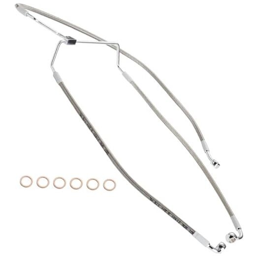 Front Brake Line 14″ Handlebars Extension Brake Cable NO ABS for Harley 2014