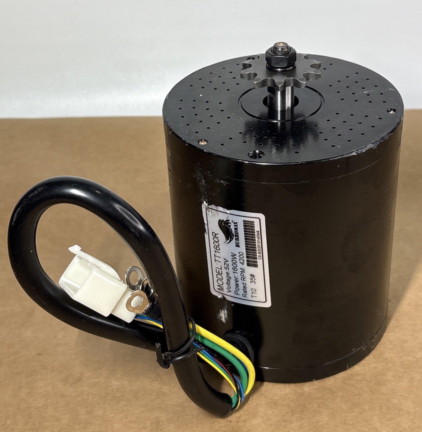 Burromax TT1600R 52V 1600W Brushless Motor Rated RPM 4200