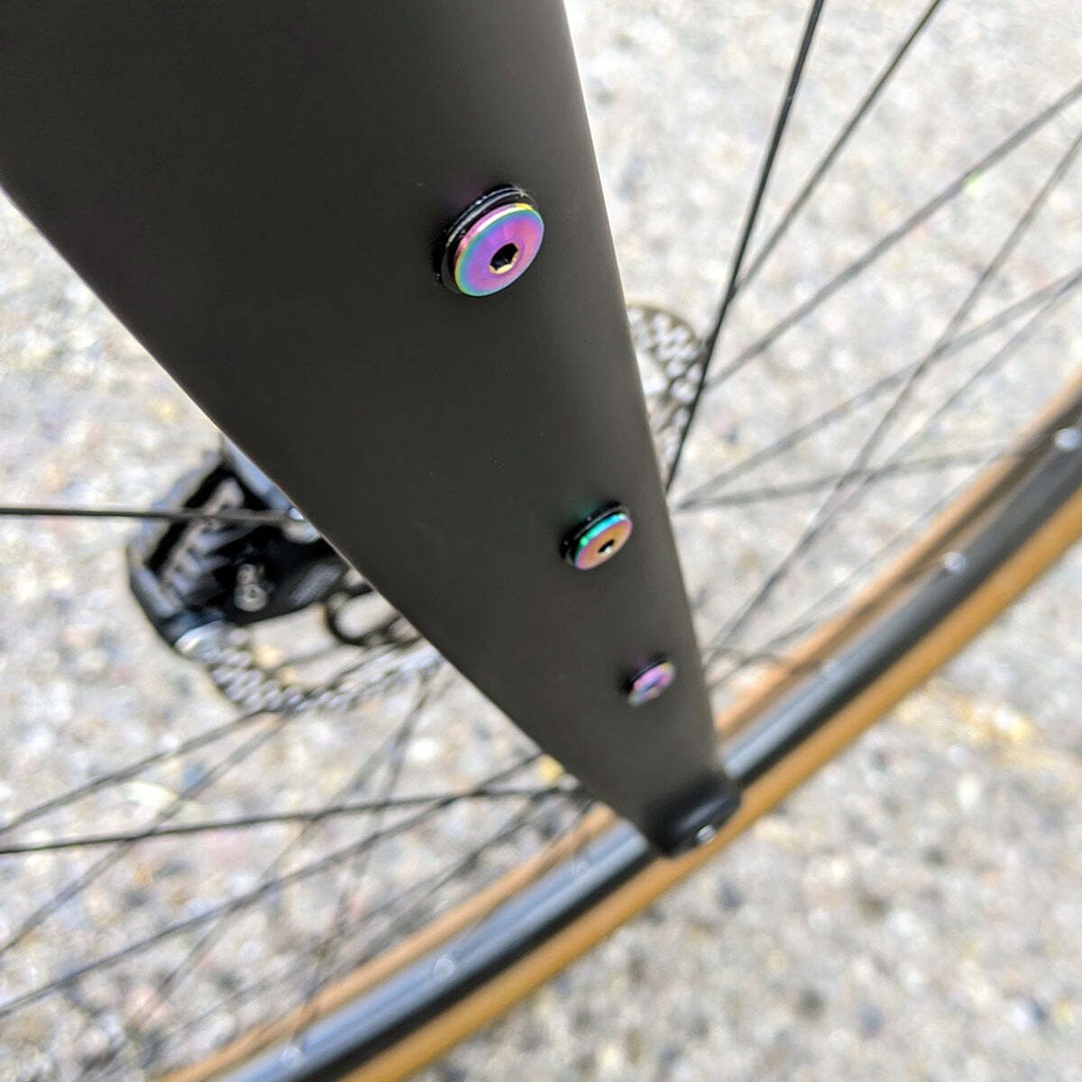 Oil Slick Ultra-Low Profile Superlight Titanium Bottle Cage Bolts by Terske
