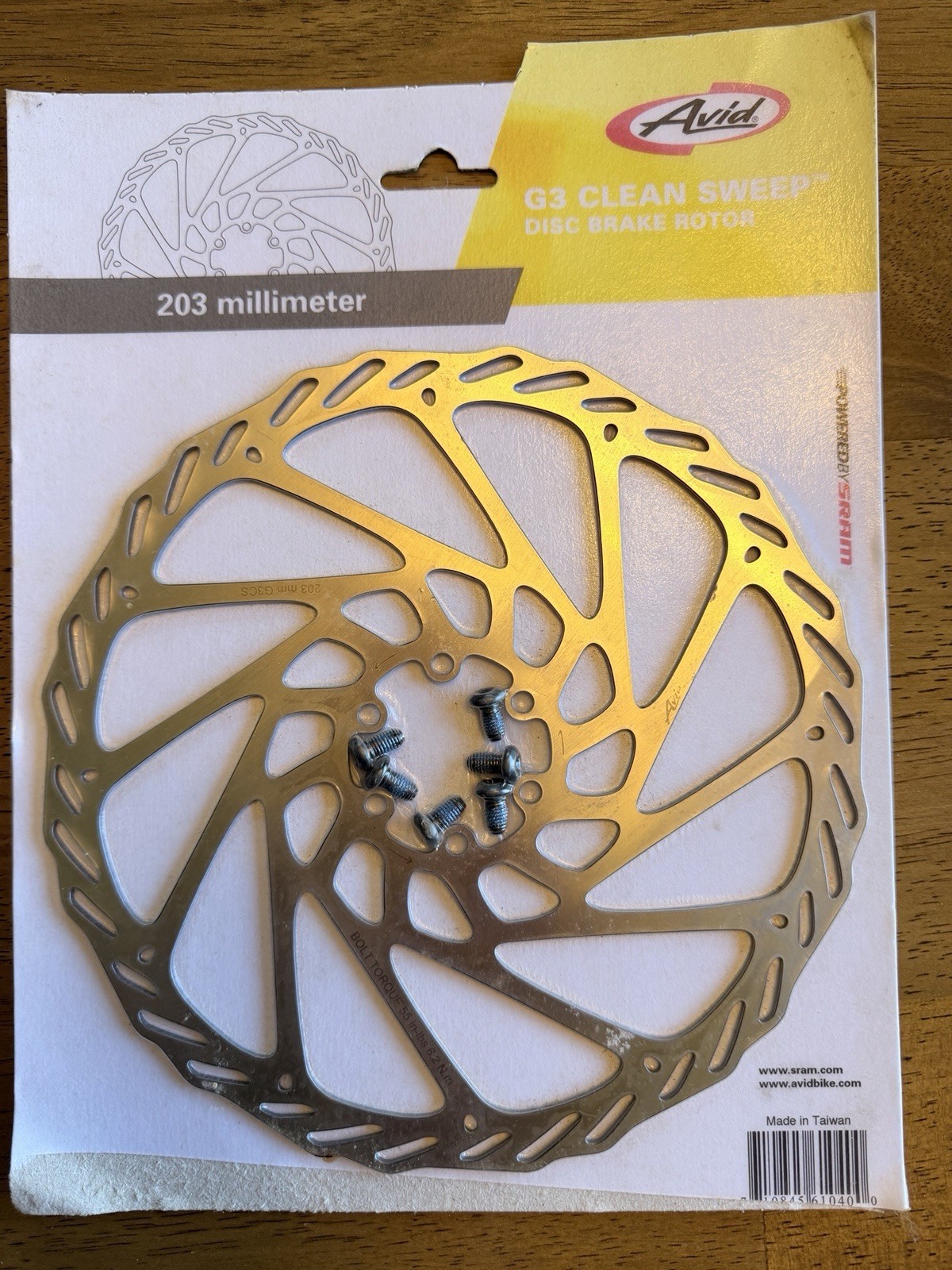 Avid Sram 200mm Disc Brake Rotor 6 Bolt