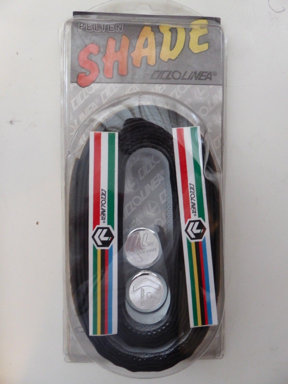 Vintage NOS CICLOLINEA Pelton Shade Bartape Black to White Faded Design B