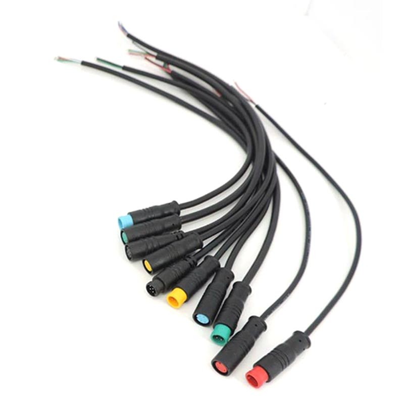 Waterproof M8 8mm 2 3 4 5 6 Pin Bicycle Plug female male Scooter Brake Cable