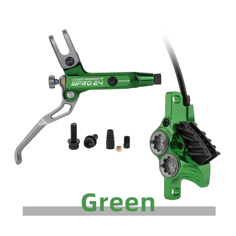 Mtb Bike Hydraulic Brake 800mm/1550mm Front Rear Brake 4 Piston Oil Pressure