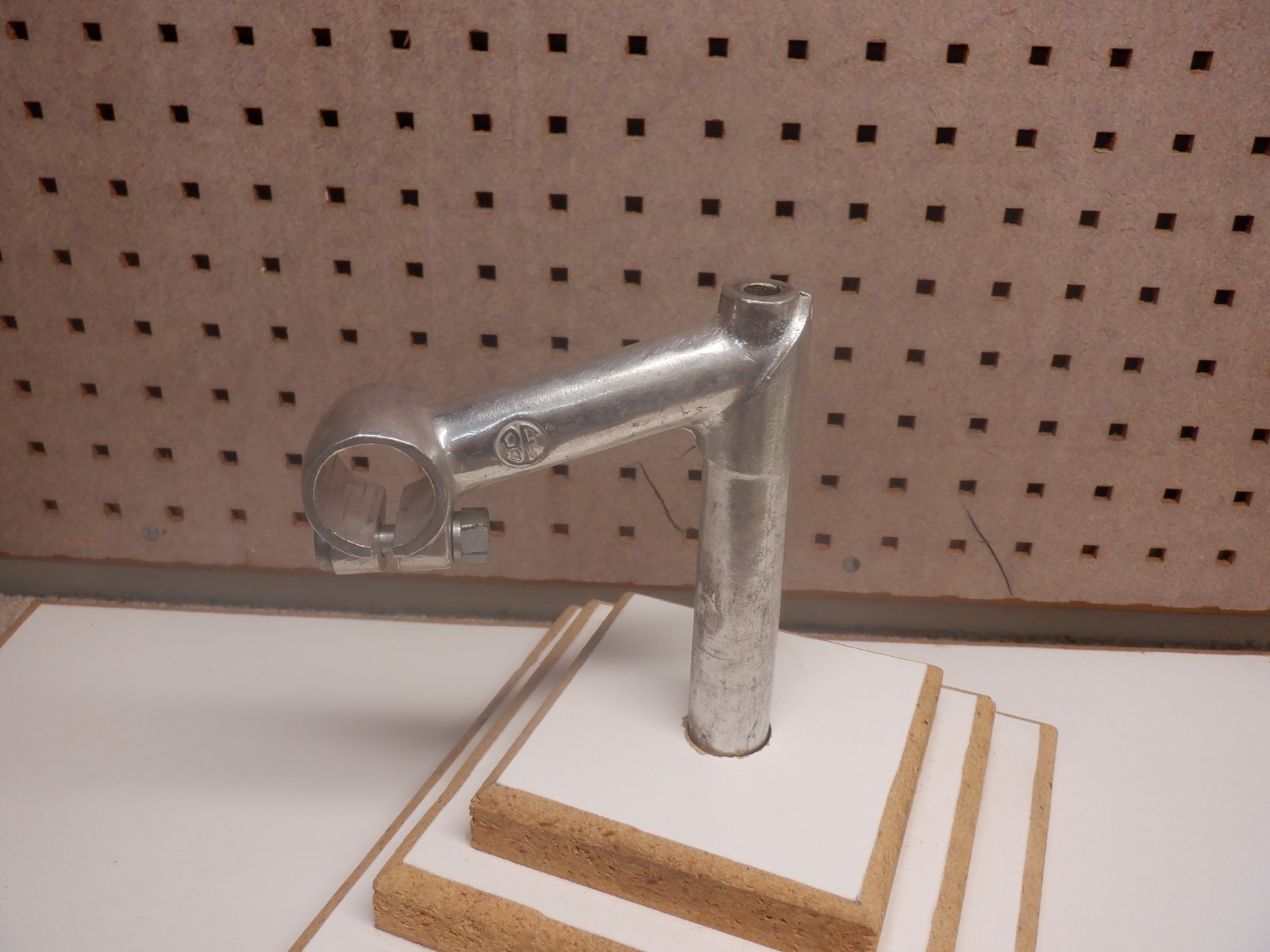 Vintage BF Belleri Francoi Stem -9 cm -22.0 -25.0 clamp -Silver -NOS «Take off»